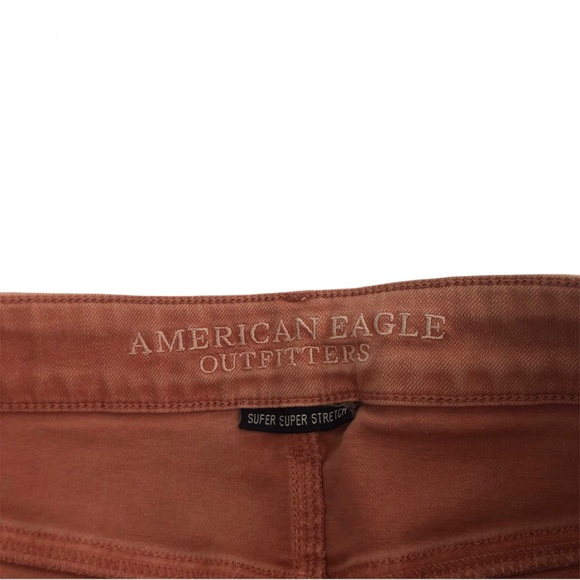 BOGO American Eagle light pink mauve dusty rose denim hi rise shortie shorts - Picture 4 of 8